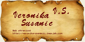 Veronika Susanić vizit kartica